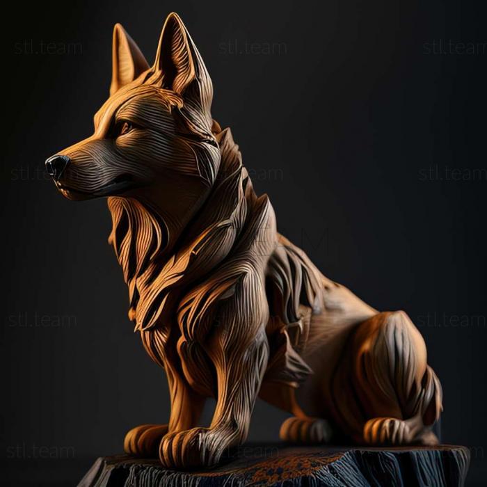 3D модель Волчья собака Сарлоса (STL)